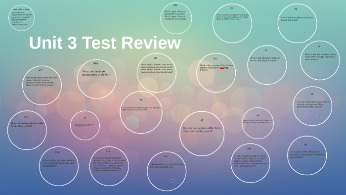 Unit 3 Test Review by Niall McCarthy on Prezi