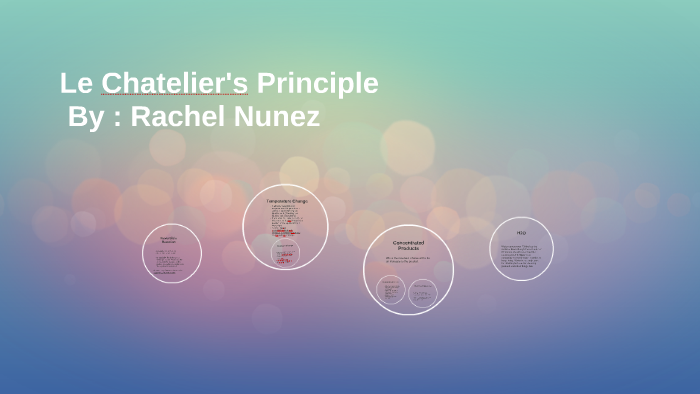 Le Chatelier's Principle by Rachel Nunez on Prezi