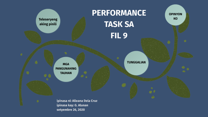 performance task sa filipino by alleana daine on Prezi