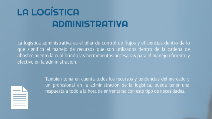 ADMINISTRACIÓN LOGISTICA By Oriana Reyes On Prezi