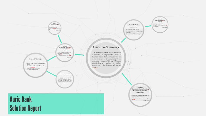 auric bank case study report