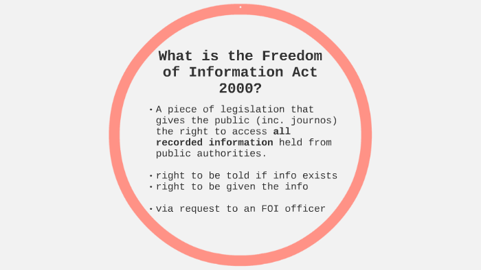 Recent Developments In Foia Law