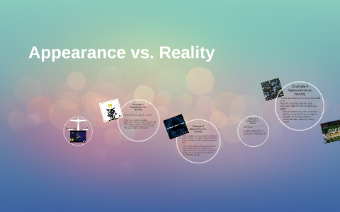 appearance vs reality experiment