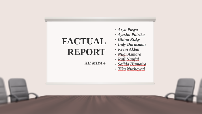 What Is Factual Report