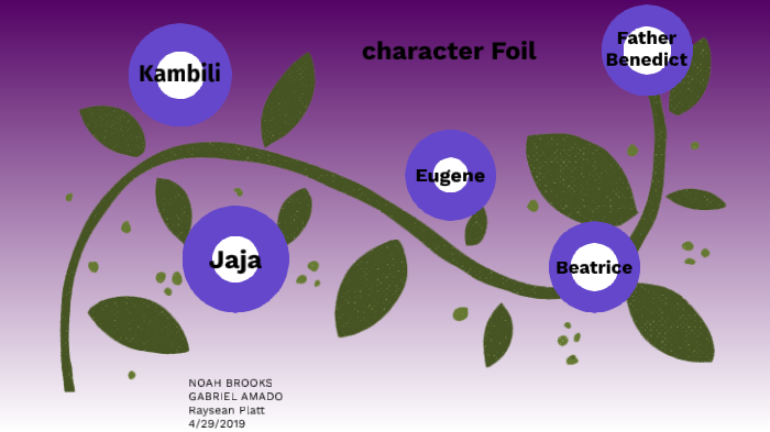 Purple Hibiscus character foils by Noah Brooks on Prezi