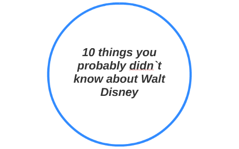 10 Things You Probably Didn T Know About Walt Disney By Antonella
