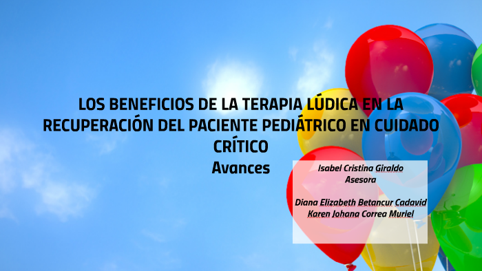 LOS BENEFICIOS DE LA TERAPIA LÚDICA EN LA RECUPERACIÓN DEL P by