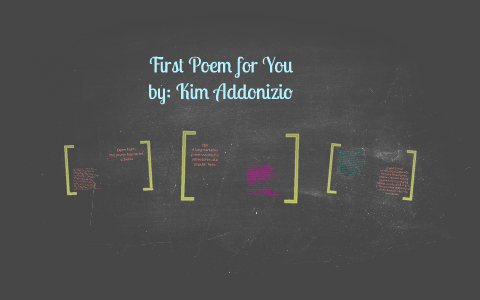 first poem for you