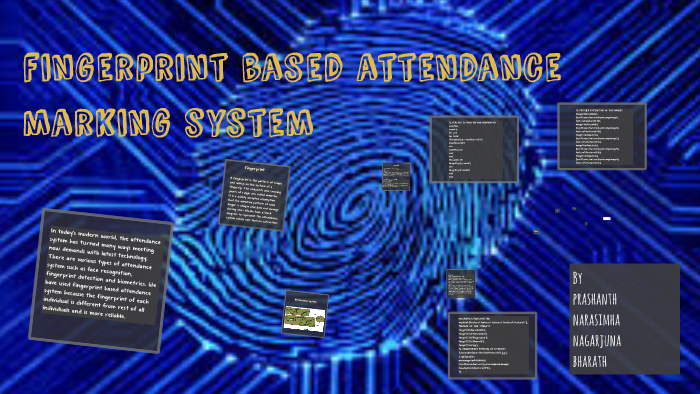 fingerprint based attendance marking system by TOUHEED TANVEER on Prezi