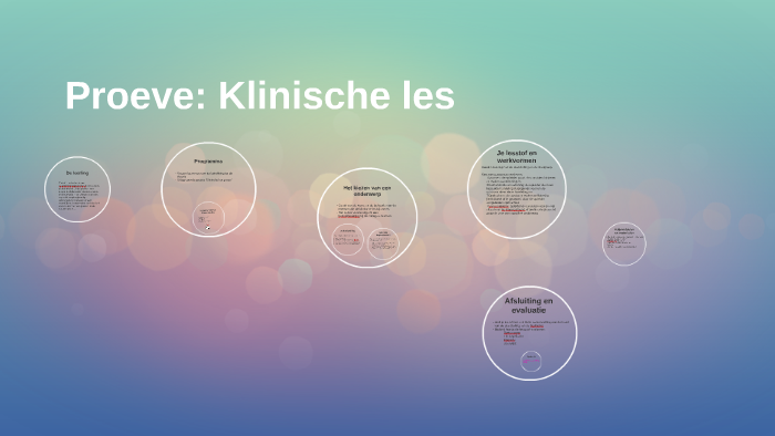 Proeve: Klinische les by Valone Adams