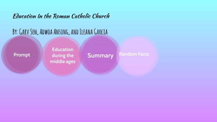 Education in the Roman Catholic Church by Adwoa Ansong on Prezi