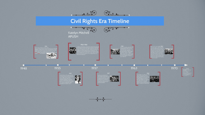 Civil Rights Era Timeline By Katelyn Mitchell