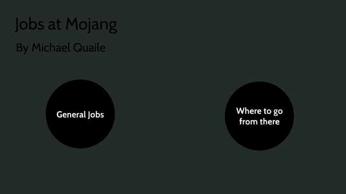 Jobs at Mojang Studios