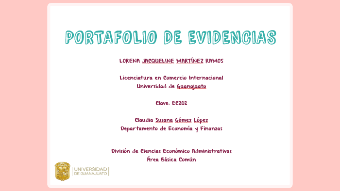 PORTAFOLIO DE EVIDENCIAS by Lore Martinez on Prezi
