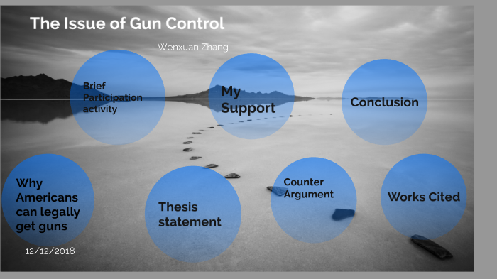 what is a good thesis statement for gun control