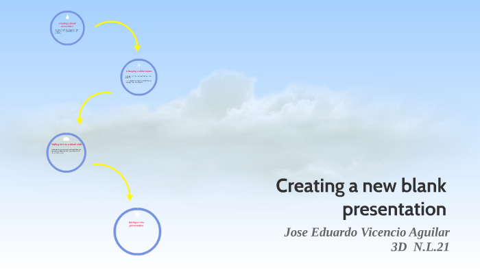 how to create a new blank presentation
