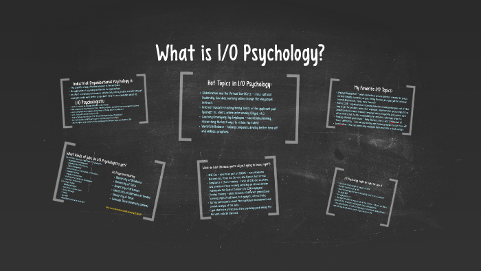 What is I/O Psychology? by Laurie Thornton