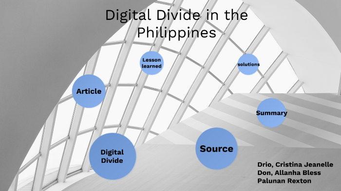 digital divide in the philippines essay