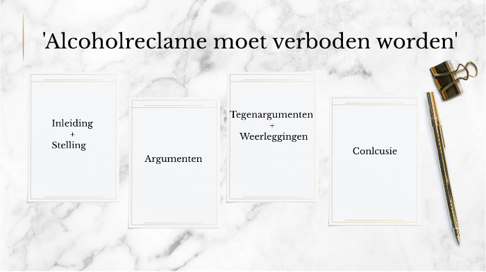 'Alcoholreclame moet verboden worden' by Fleur . on Prezi