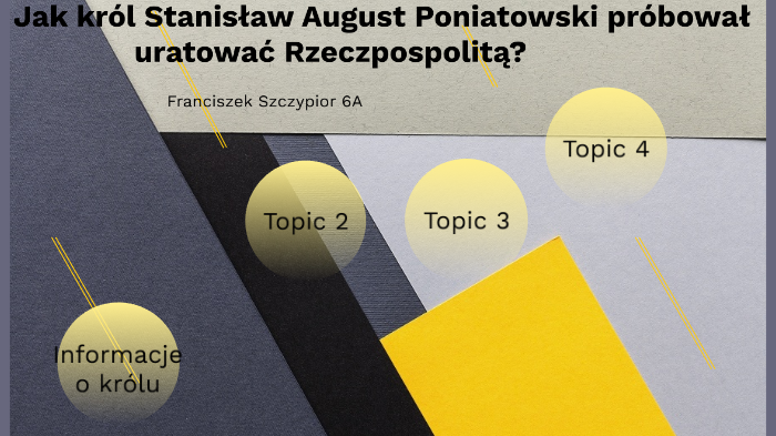 Jak król Stanisław August Poniatowski próbował uratować Rzeczpospolitą