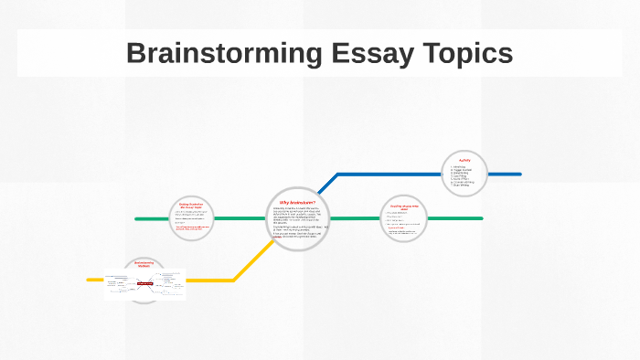 essay brainstorming pdf