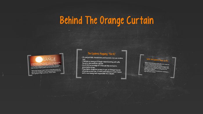 Behind the Orange Curtain by Larry Clay