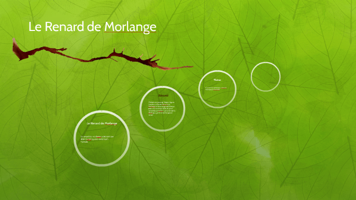 Le Renard de Morlange by madiana relion on Prezi