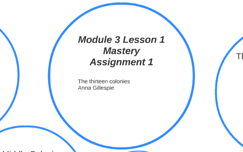 mastery assignment 1