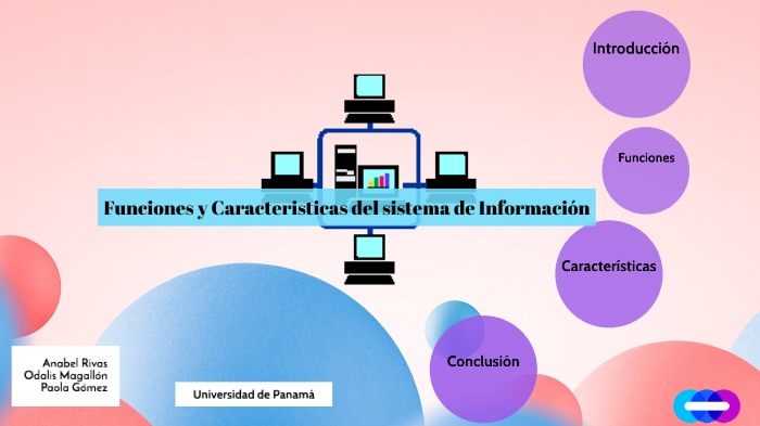 Funciones y Características de un sistema de información by Ana Rivas