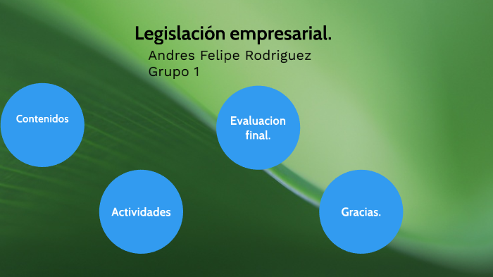 Legislacion empresarial by andres rodriguez on Prezi