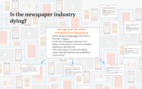 essay on is newspaper dying