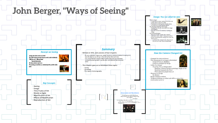 john berger ways of seeing analysis