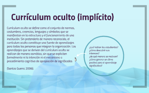 Curriculum oculto by