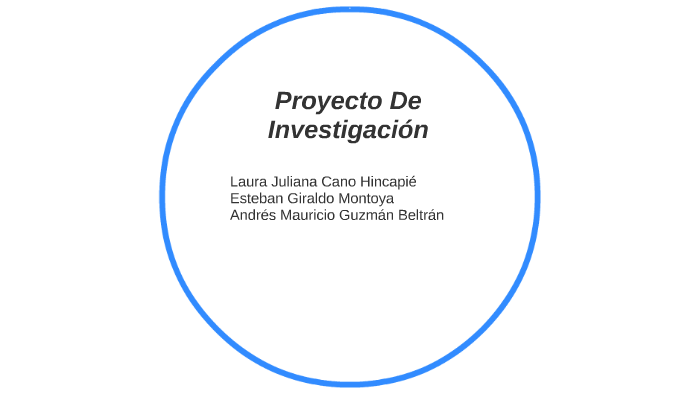 Proyecto De Investigación by Laura Juliana Cano Hincapié on Prezi