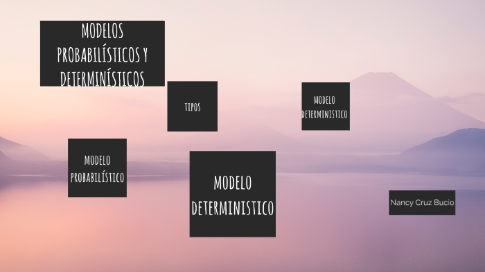 MODELOS PROBABILÍSTICOS Y DETERMINÍSTICOS by nancy cruz bucio