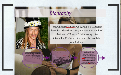 John Galliano  Fashion Designer Biography