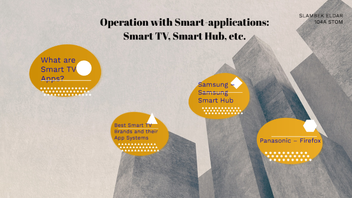 Smart TV, Smart Hub & Apps