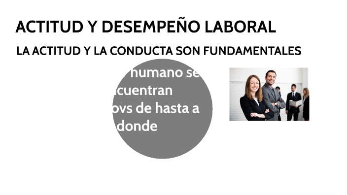 ACTITUD Y DESEMPEÑO LABORAL by Rosmery Muñoz Escobar on Prezi