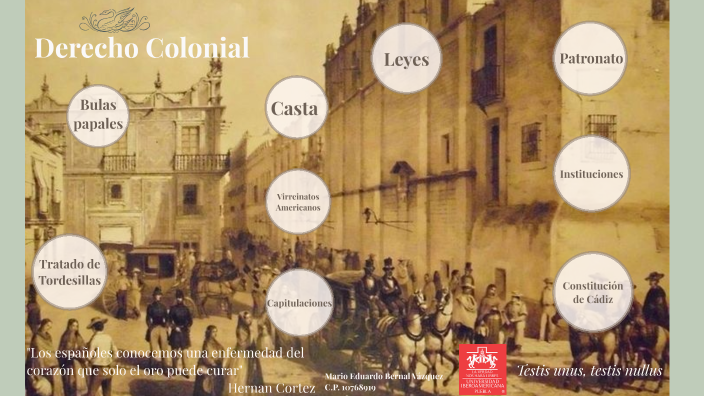 Los Derechos En La Epoca Colonial