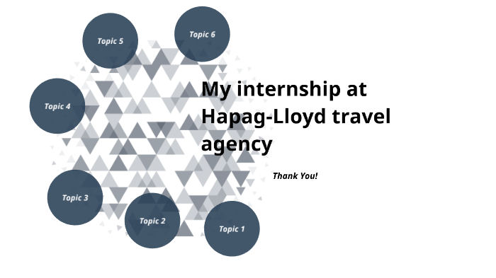 My Intership At Hapag Lloyd Travel Agency By Dustin Kohls