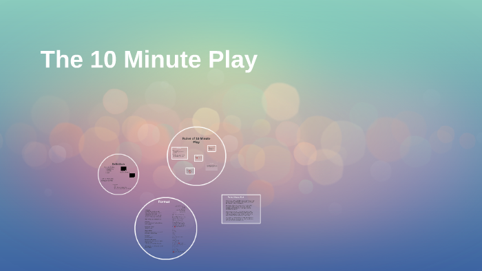 The 10 Minute Play by Jennifer Marquardt on Prezi