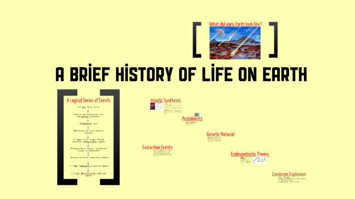 BI 1: History of Life on Earth by Kimberly Christian on Prezi