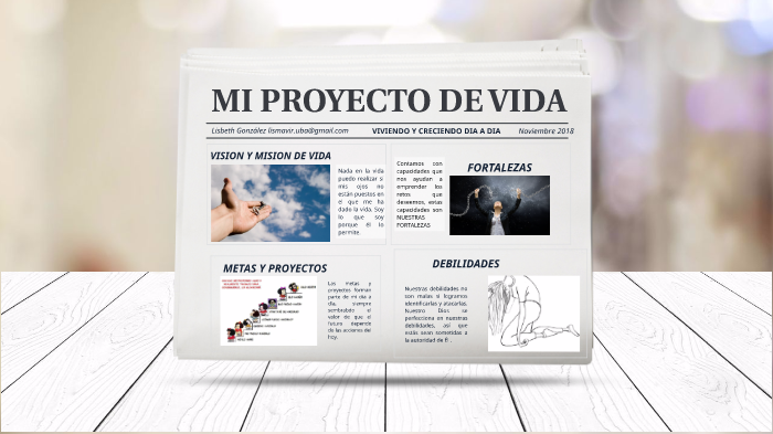 MI PROYECTO DE VIDA by Lisbeth González on Prezi