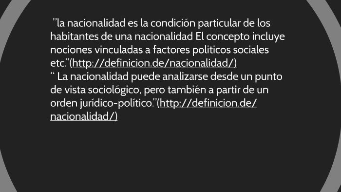 Derecho de la nacionalidad by Guillermo Wallis on Prezi