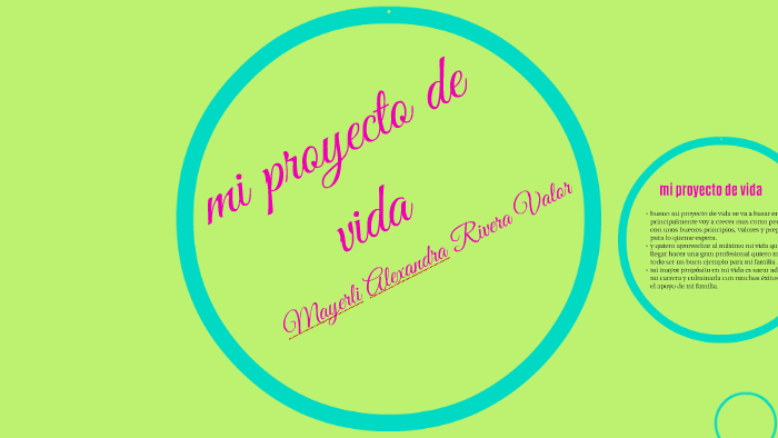mi proyecto de vida by alexandra rivera valor on Prezi