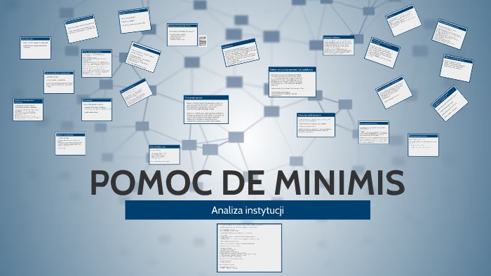 Pomoc De Minimis By Sebastian Wawrzyniak On Prezi