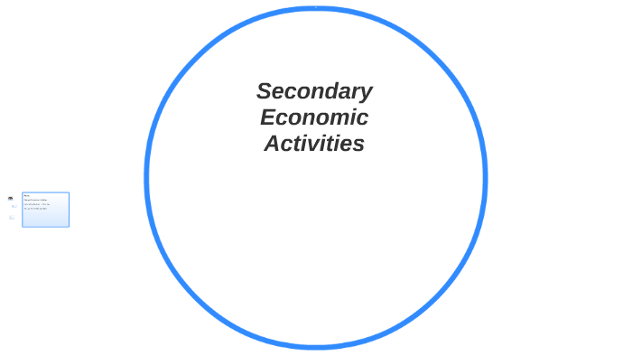 secondary economic activity