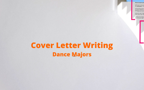 cover letter dance company