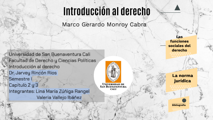 Introducción al derecho - Marco Gerardo Monrroy Cabra by Valeria