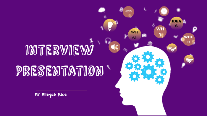 INTERVIEW PRESENTATION by alleyah rice on Prezi